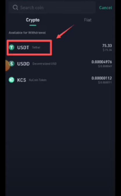 انتخاب ارز دیجیتال تتر از صرافی Kocoin