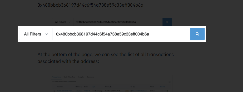 نحوه جستجو در کیف پول های رمزنگاری شده در EtherScan