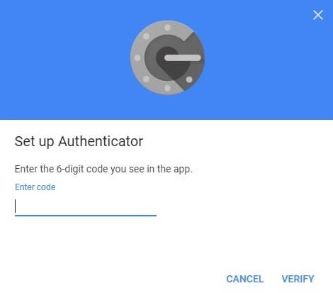 کد را در Google Authenticator تأیید کنید 