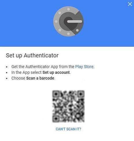 تأیید کد در برنامه Google Authenticator