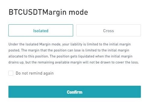 Margin Cross و Isolite در مبادله Bitget