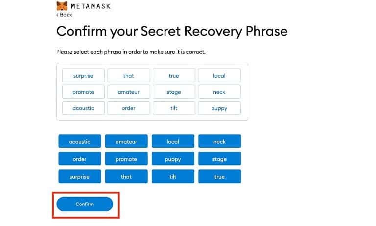 عبارت Recovery Wallet Metamask چیست؟