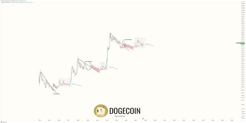 بر اساس الگوی تاریخی-dodgecoin-is-on-ruck-for-over-400-rally-analyst-reveals